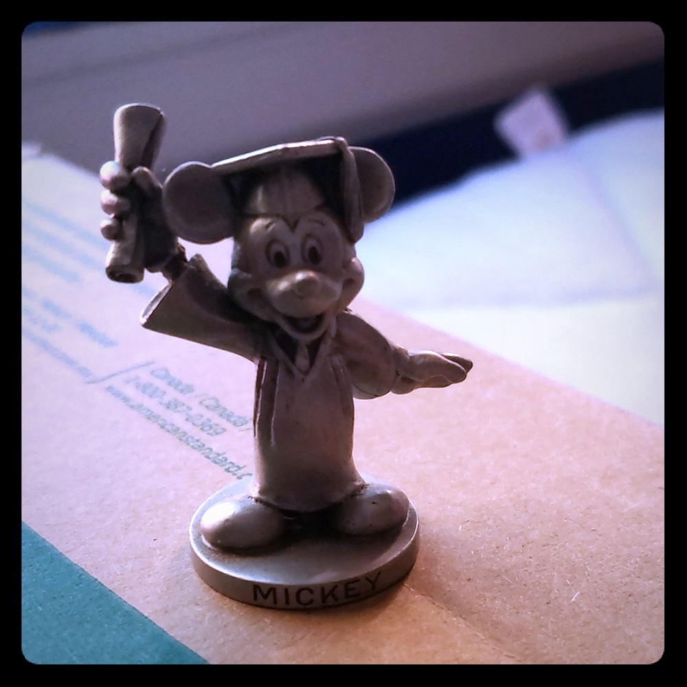 Walt Disney Productions Pewter Mickey Graduates